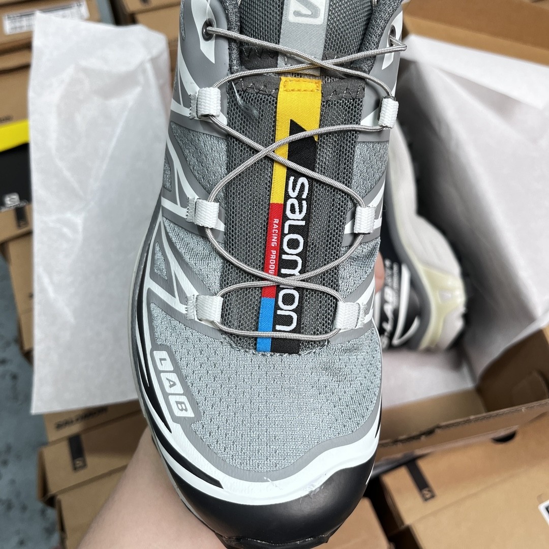 SALOMON XT-6 Advanced Trail Running Shoes – Alloy White Edition