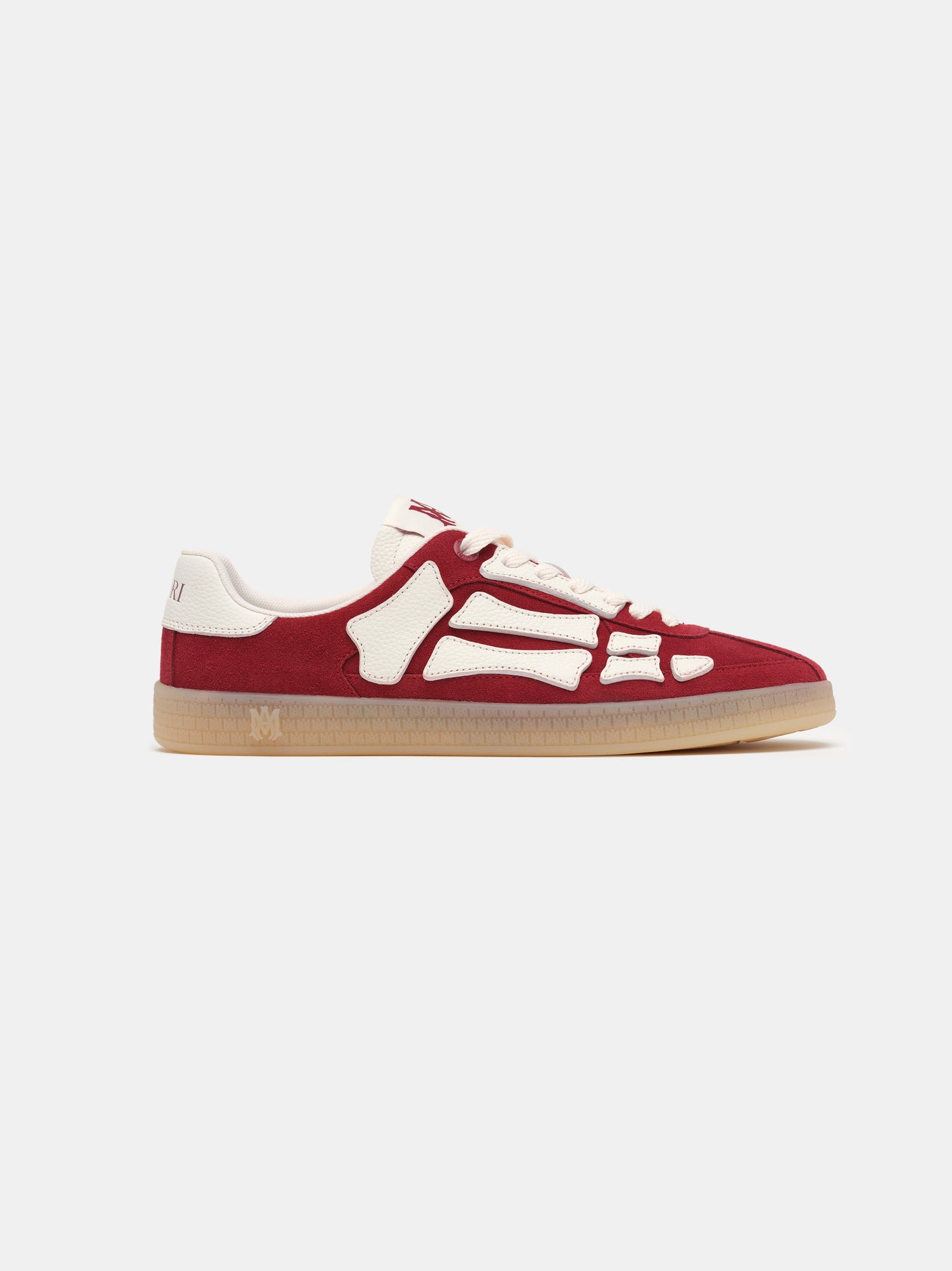 🔴 AMIRI Pacific Bones Sneaker – Deep Red