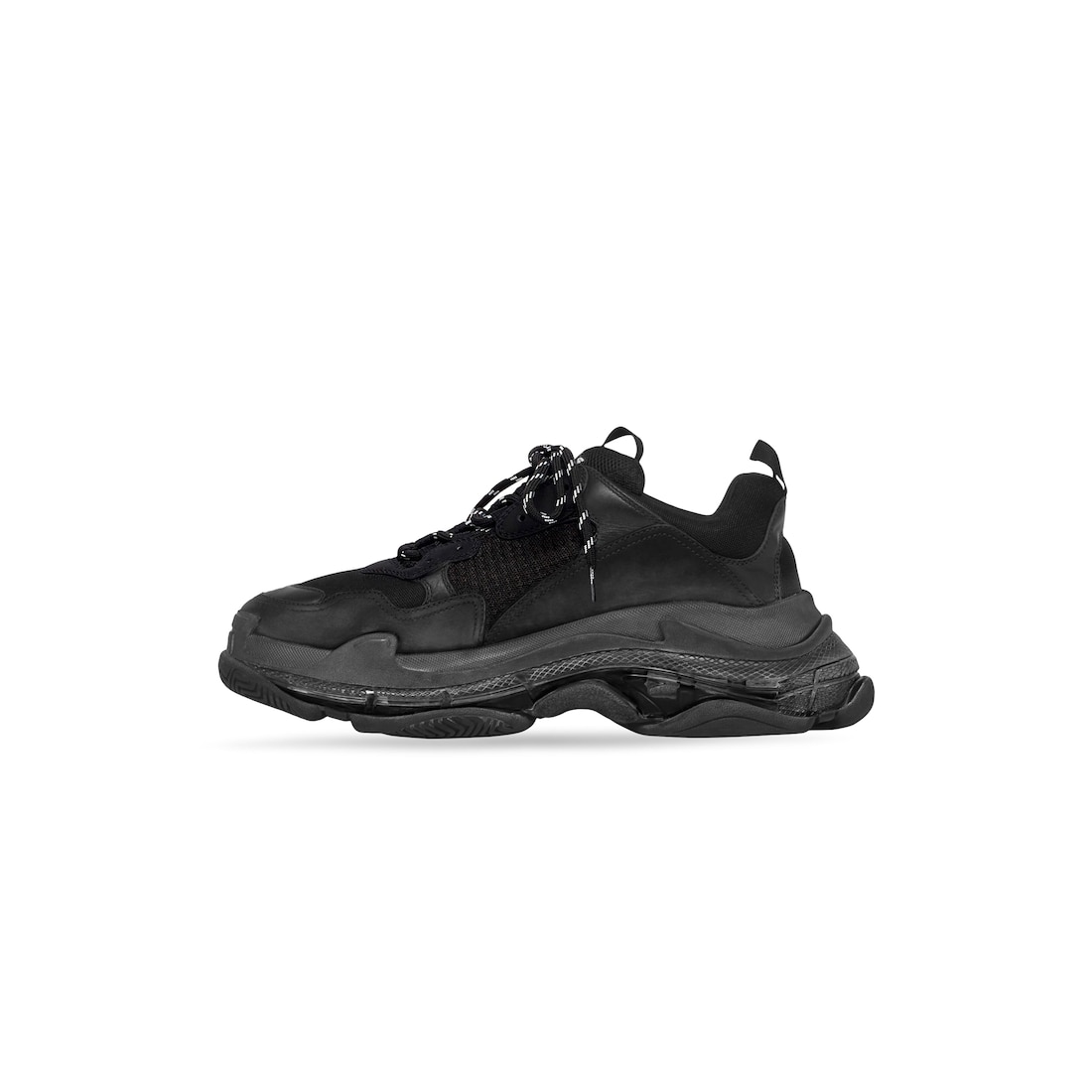 🖤 Balenciaga Triple S Clear Sole Sneaker – Black