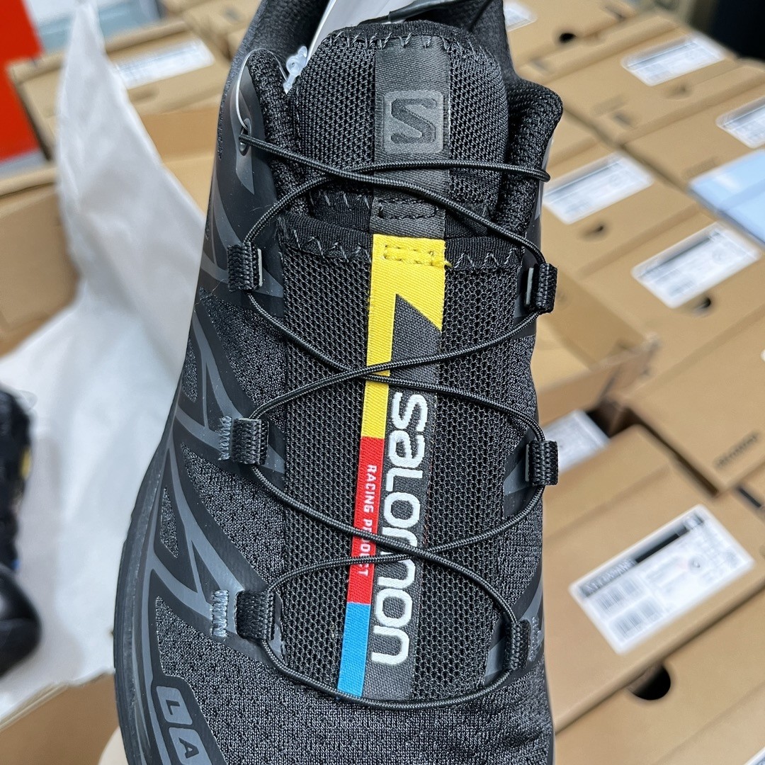 SALOMON XT-6 ADV Trail Running Shoes – Triple Black Stealth Edition