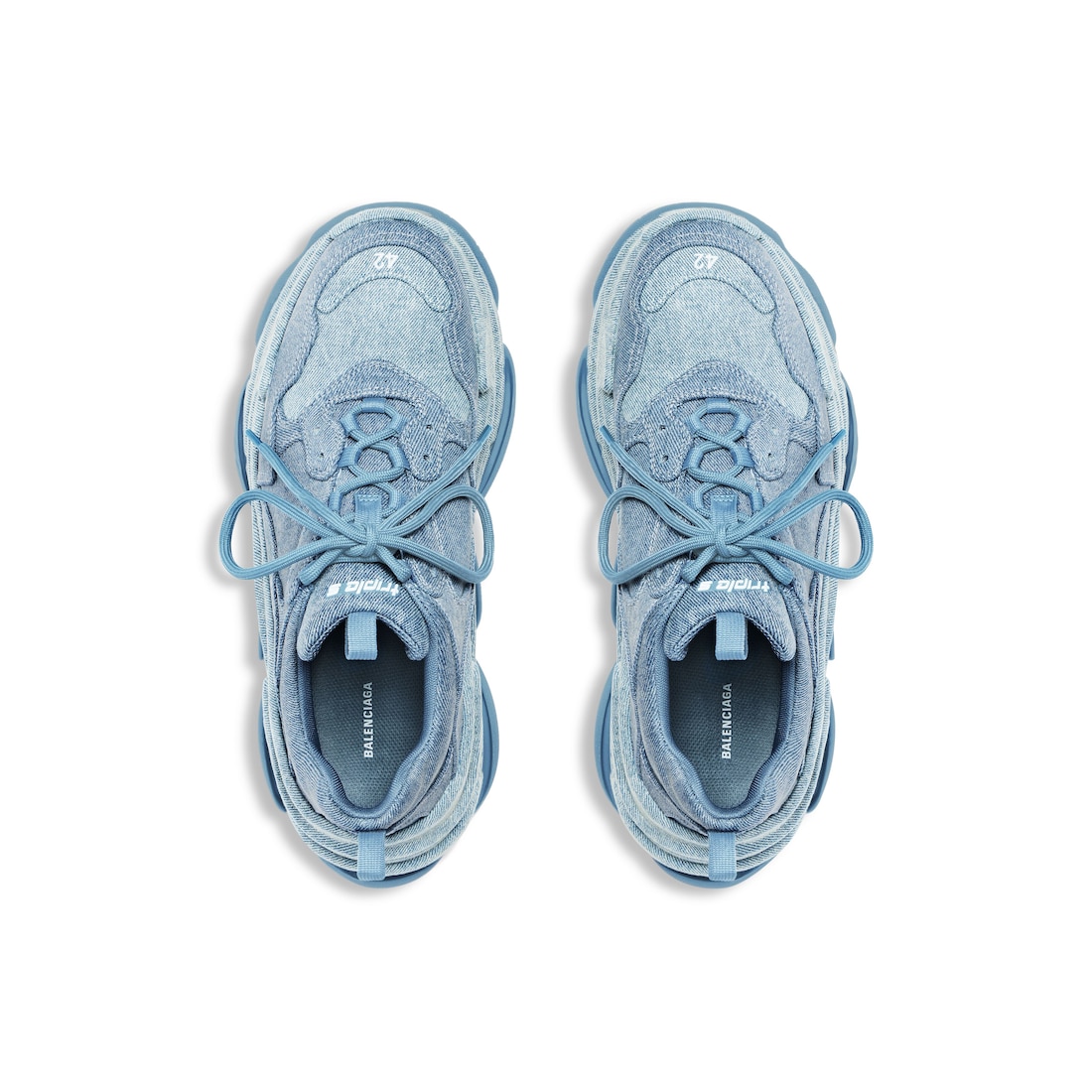 💙 Balenciaga Triple S Sneaker – Denim Blue