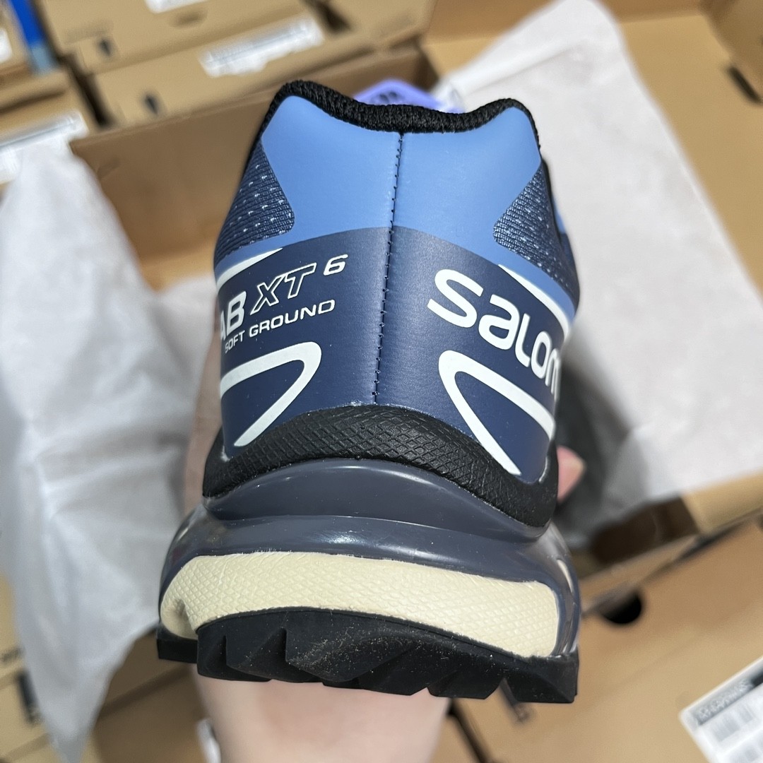 SALOMON XT-6 Advanced Trail Running Shoes – Dusty Blue Edition
