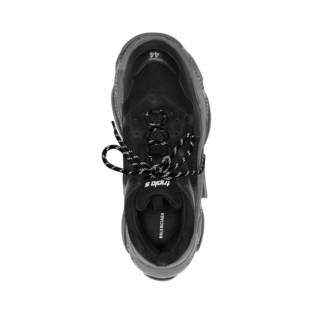 🖤 Balenciaga Triple S Clear Sole Sneaker – Black