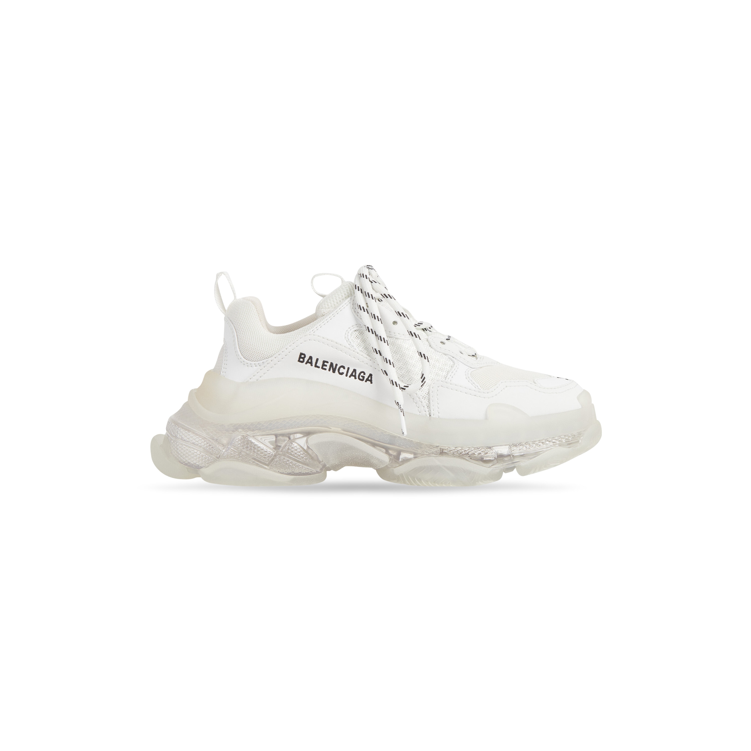 🤍 Balenciaga Triple S Clear Sole Sneaker – White