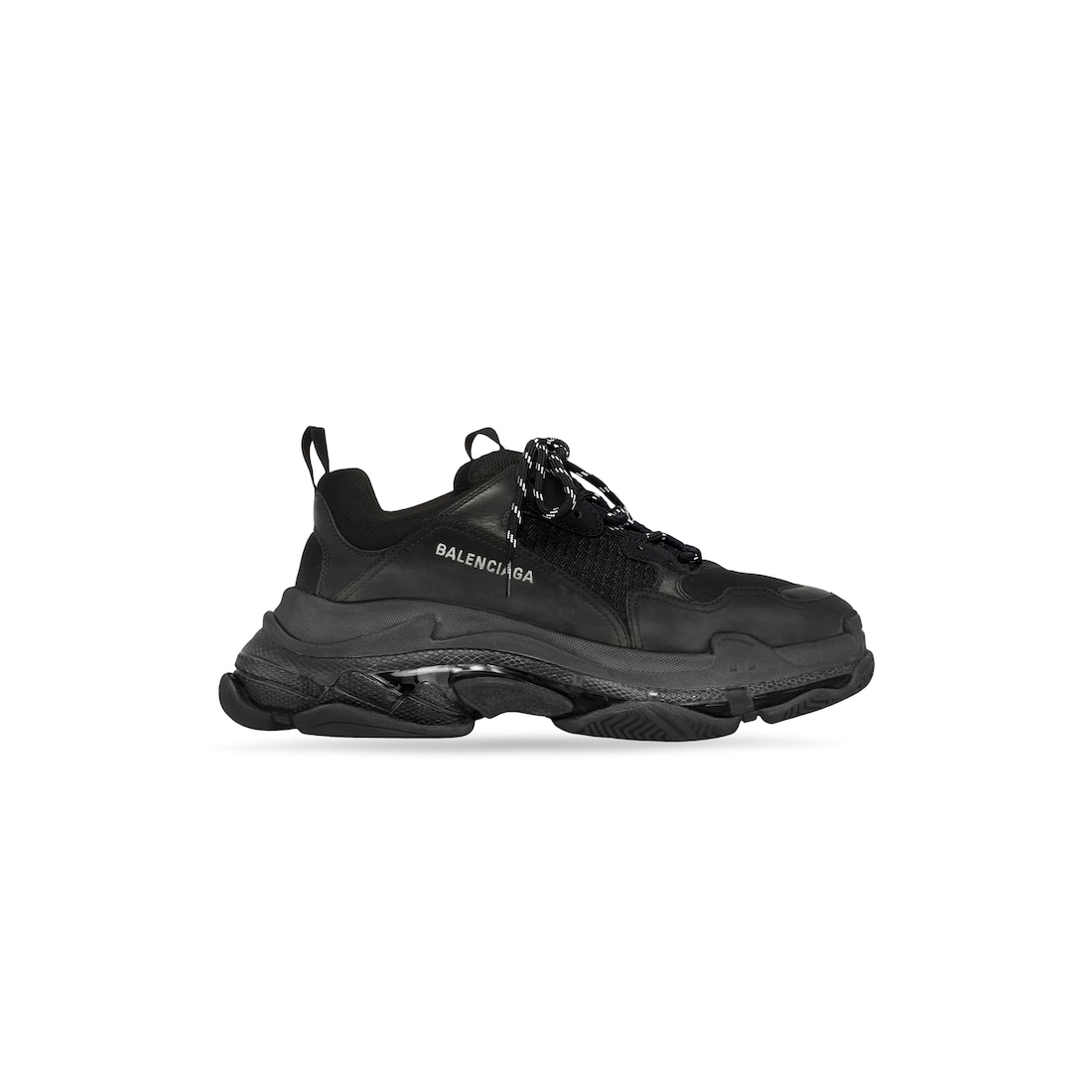 🖤 Balenciaga Triple S Clear Sole Sneaker – Black