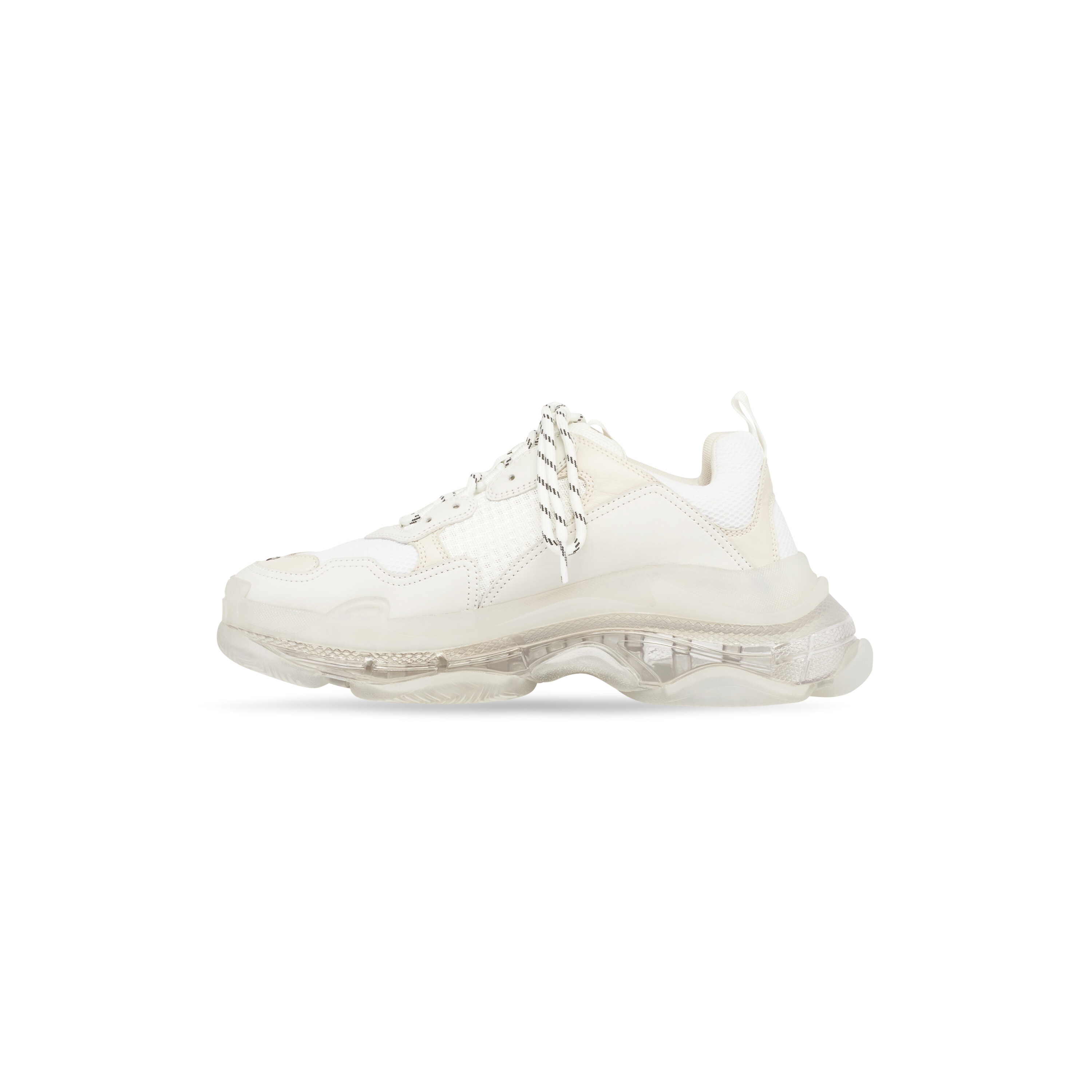 🤍 Balenciaga Triple S Clear Sole Sneaker – White