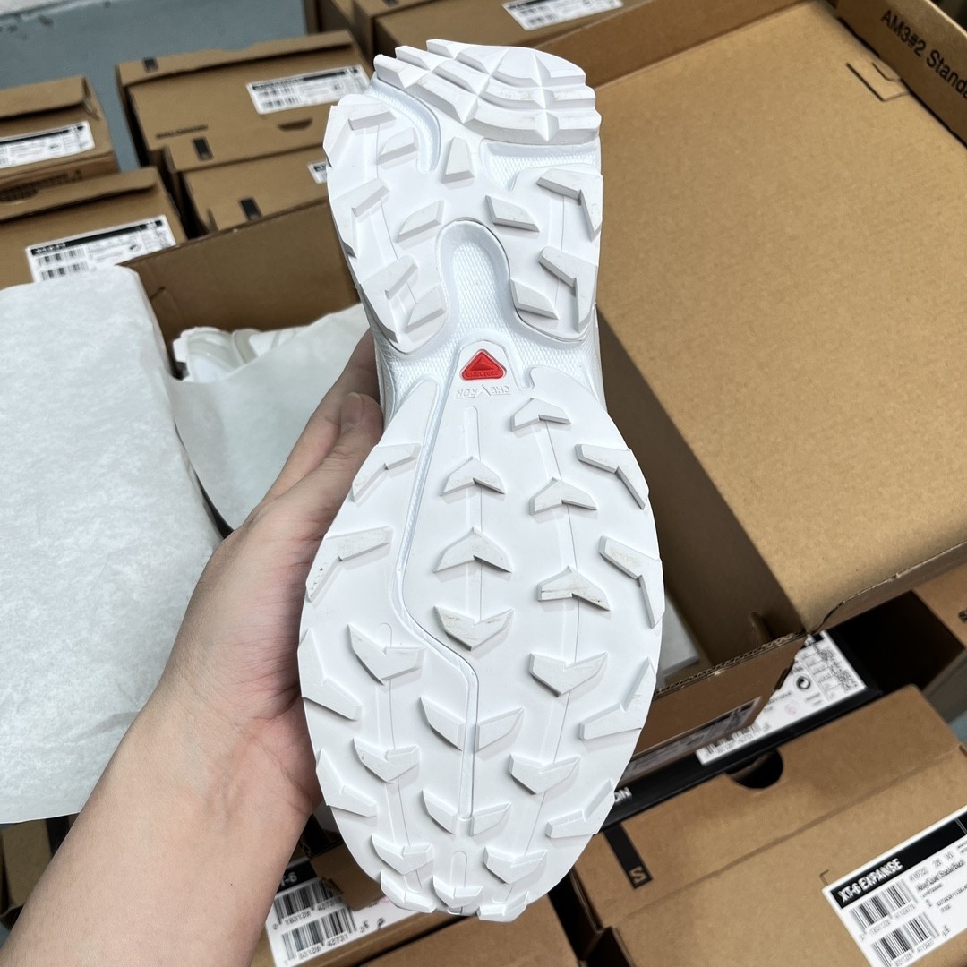 SALOMON XT-6 Advanced Trail Running Shoes – Triple White Edition