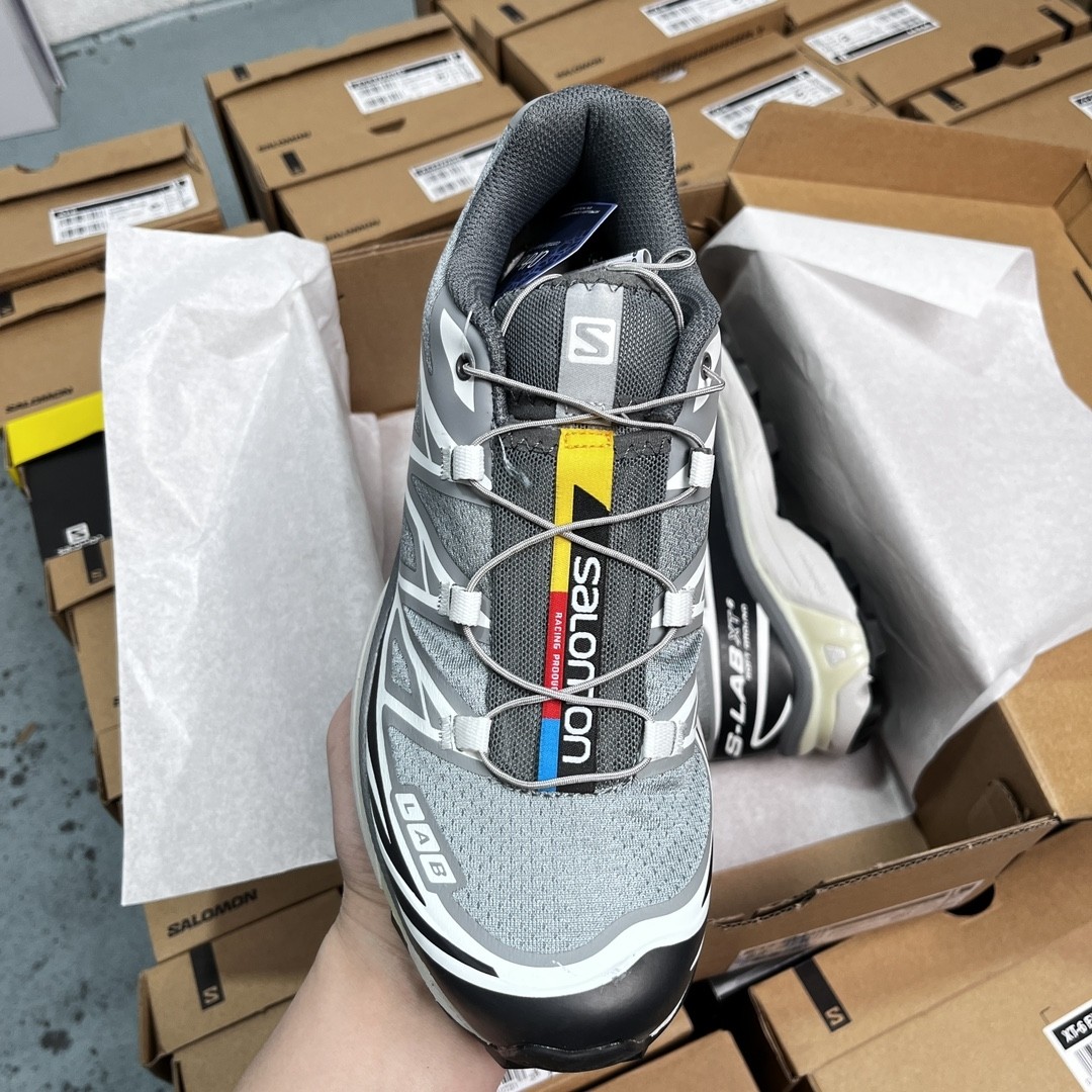 SALOMON XT-6 Advanced Trail Running Shoes – Alloy White Edition