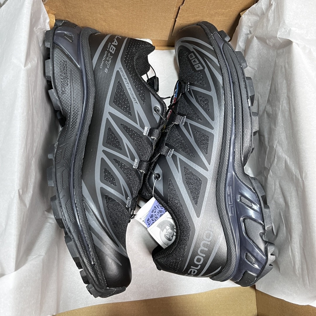 SALOMON XT-6 ADV Trail Running Shoes – Triple Black Stealth Edition