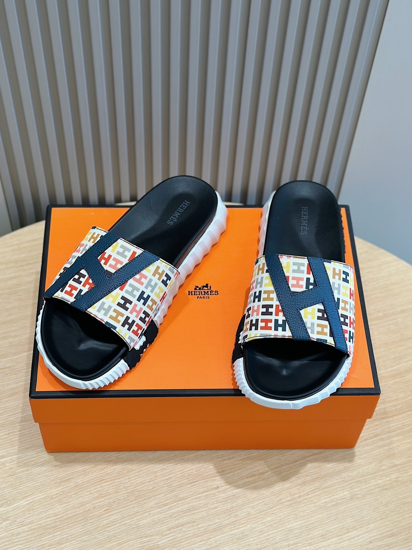HERMÈS Chypre Multicolor H Sandals – Bold Icon Reimagined