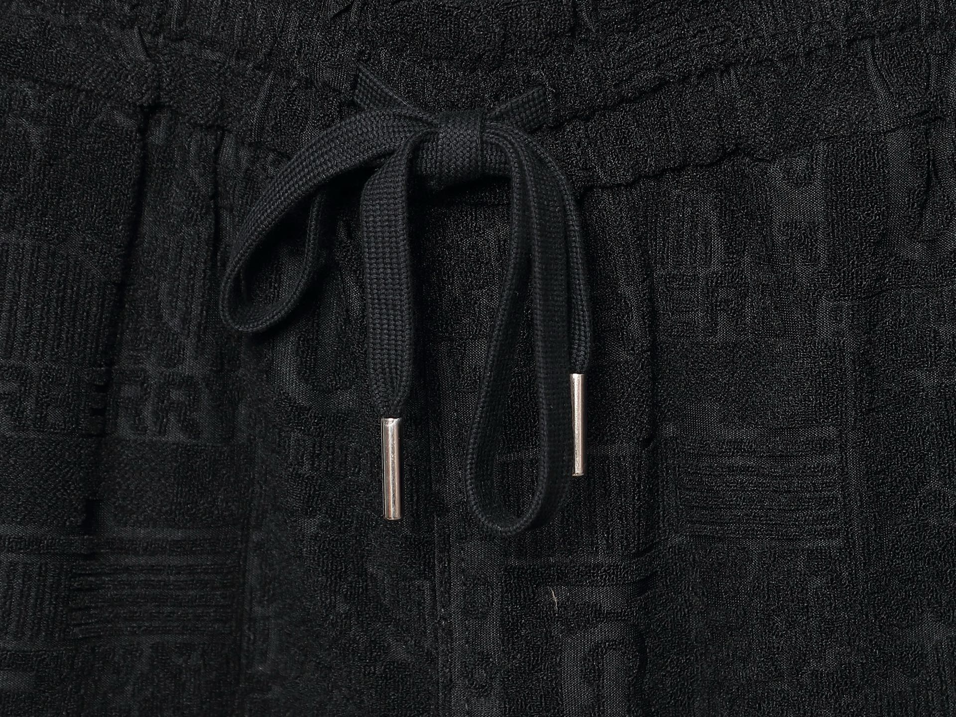 Burberry-Inspired Black Embossed Logo Set – T-Shirt & Shorts