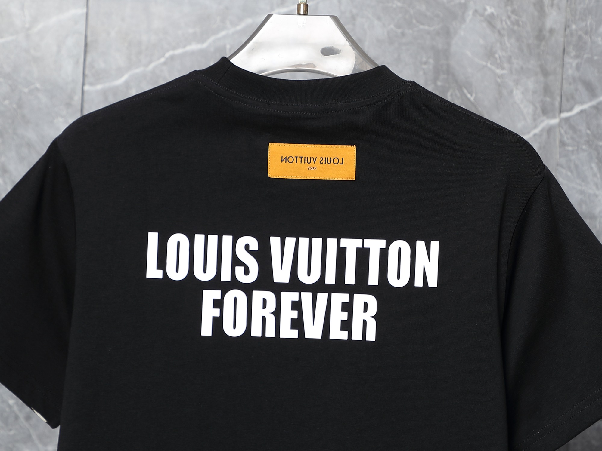 Louis Vuitton Classic Monogram Logo Cotton T-Shirt – Black & White