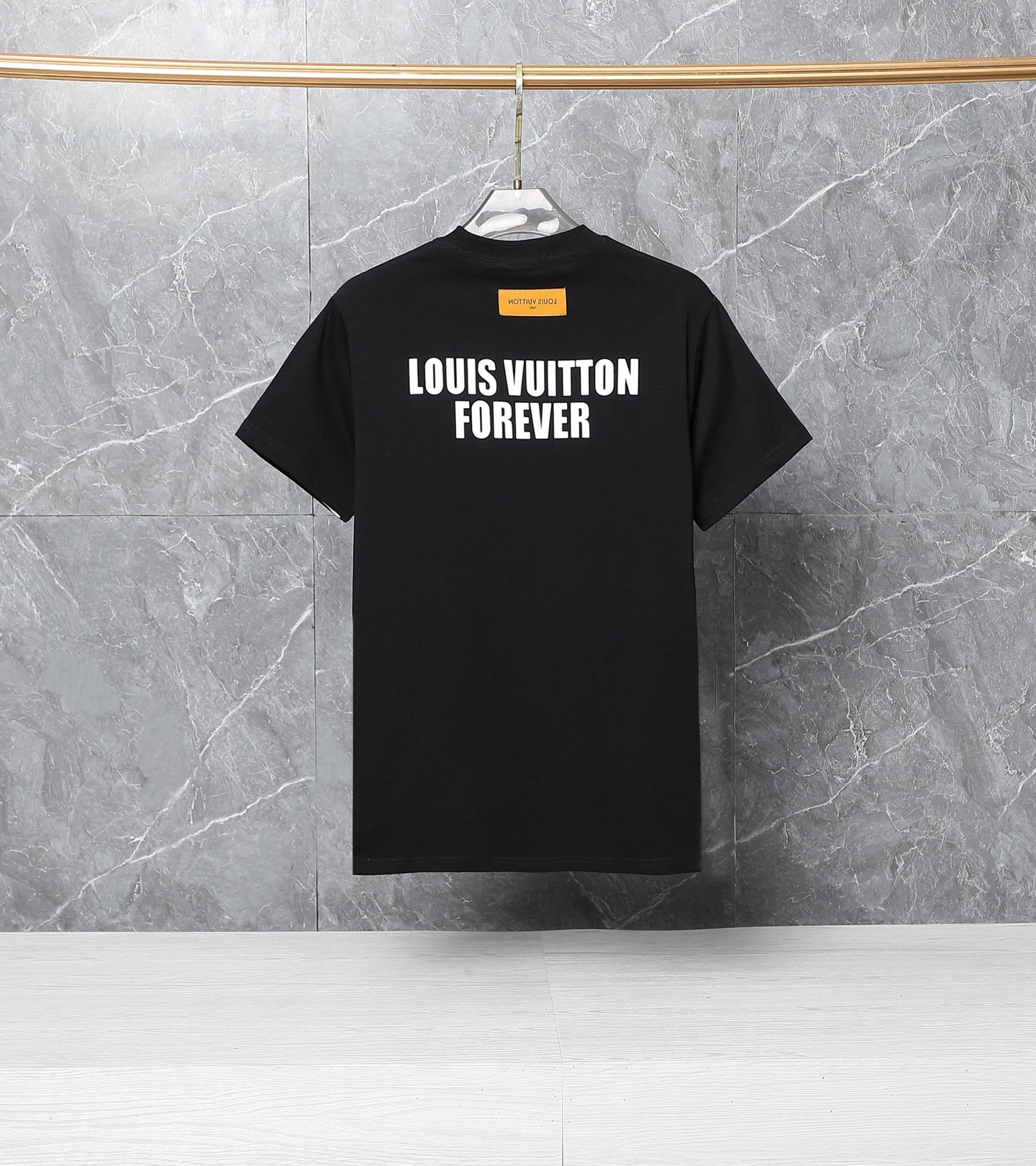 Louis Vuitton Classic Monogram Logo Cotton T-Shirt – Black & White