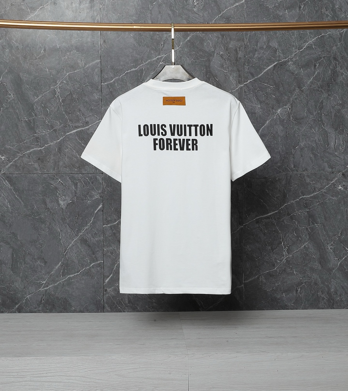 Louis Vuitton Classic Monogram Logo Cotton T-Shirt – Black & White