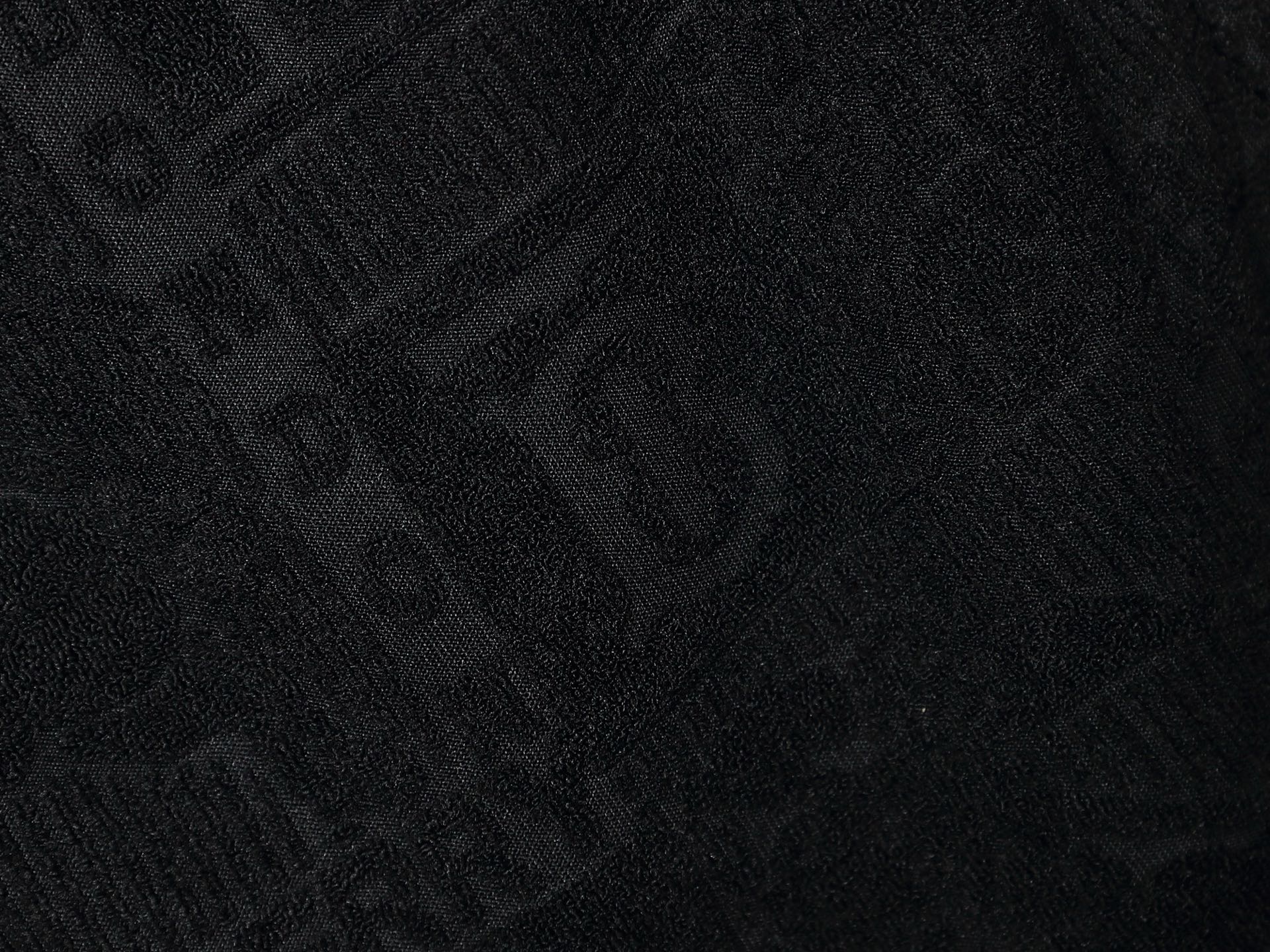 Burberry-Inspired Black Embossed Logo Set – T-Shirt & Shorts