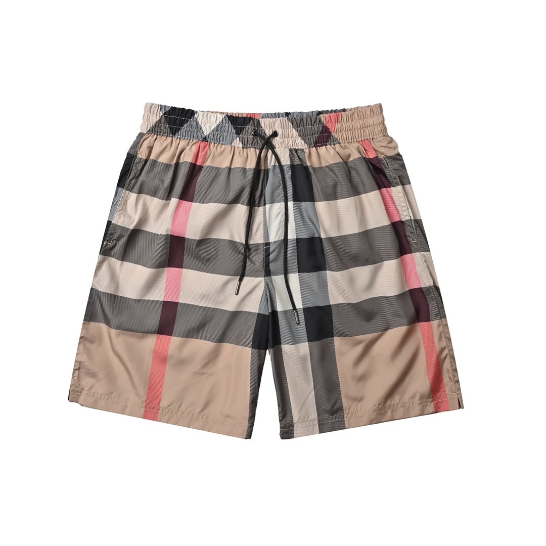 Burberry Vintage Check Drawstring Shorts – Beige