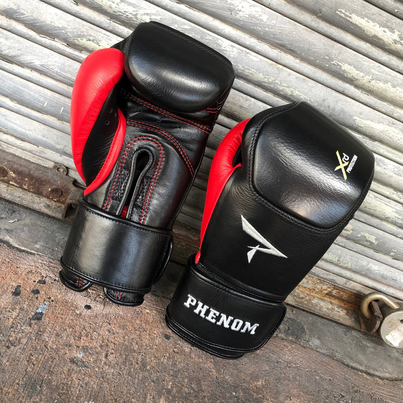 PHENOM BOXING BAG GLOVES XRT-220S HOOK & LOOP BLACK/RED