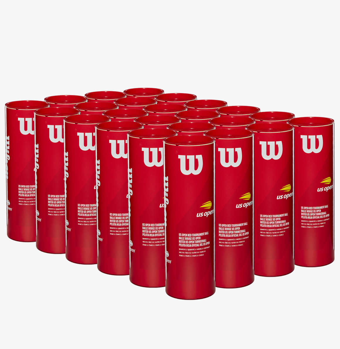 US OPEN RED TOURNAMENT 3 BALL CAN (24 PACK)