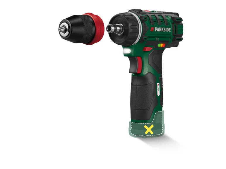 PARKSIDE® Perceuse-visseuse sans fil PBSA 12 E4, 12 V