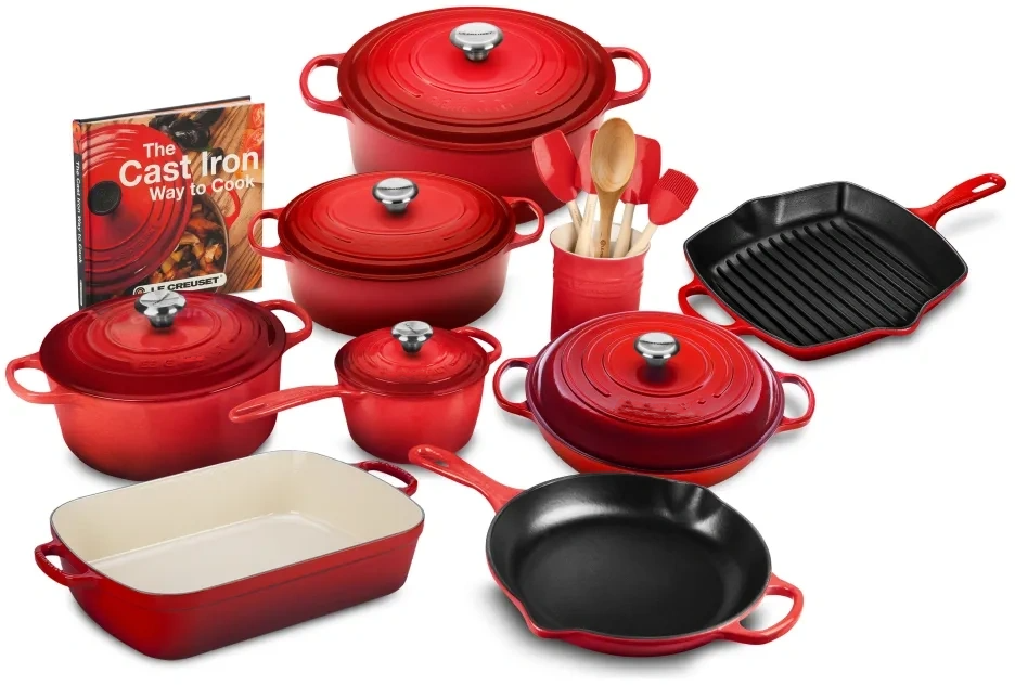 Le Creuset 21-piece Signature Cast Iron Cookware Set