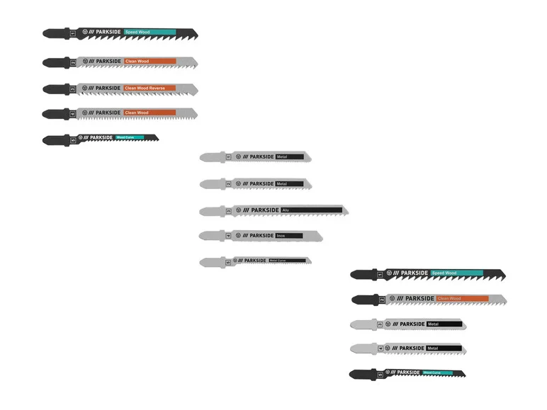 PARKSIDE® Lames de scie sauteuse PSTZ 3 A1, 5 pièces
