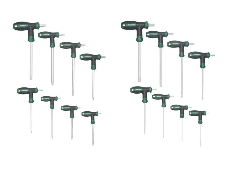 PARKSIDE® Jeu de clés mâles à poignée en T, 8 pièces