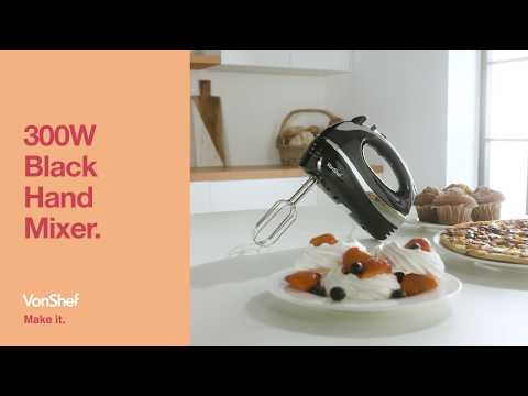 300W Hand Mixer - Black