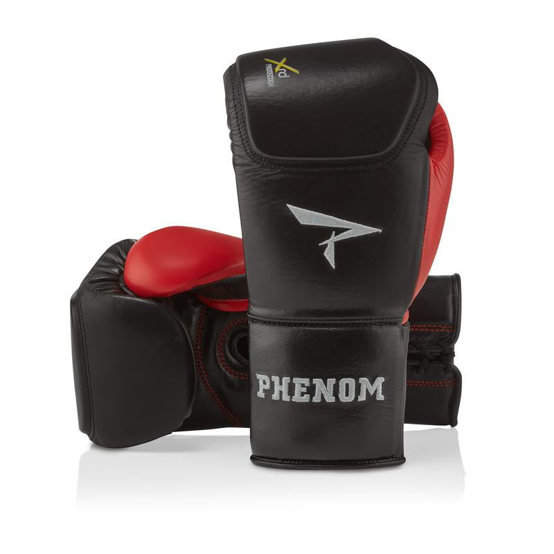 PHENOM BOXING BAG GLOVES XRT-220 LACE BLACK/RED