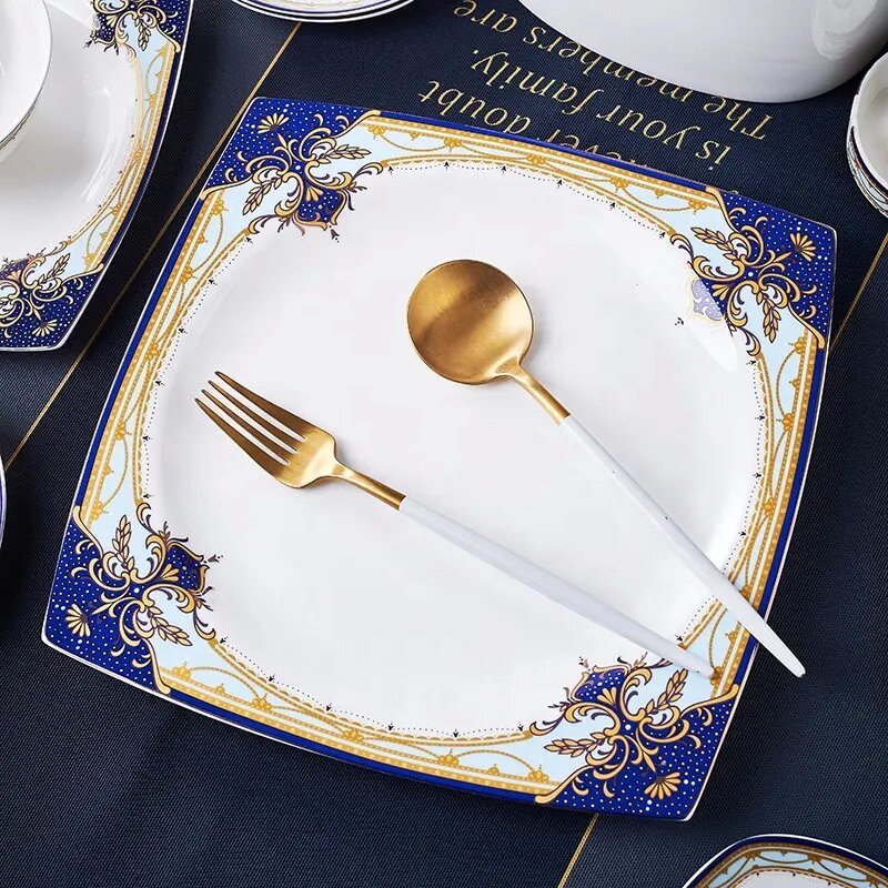 60 pieces fine ceramic tableware set