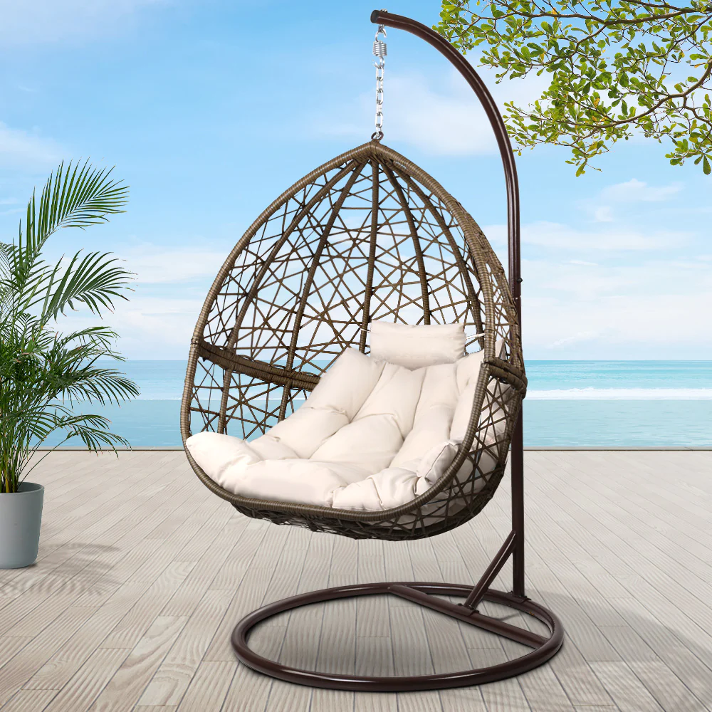 Cordi Egg Swing Chair Outdoor Hanging - Black