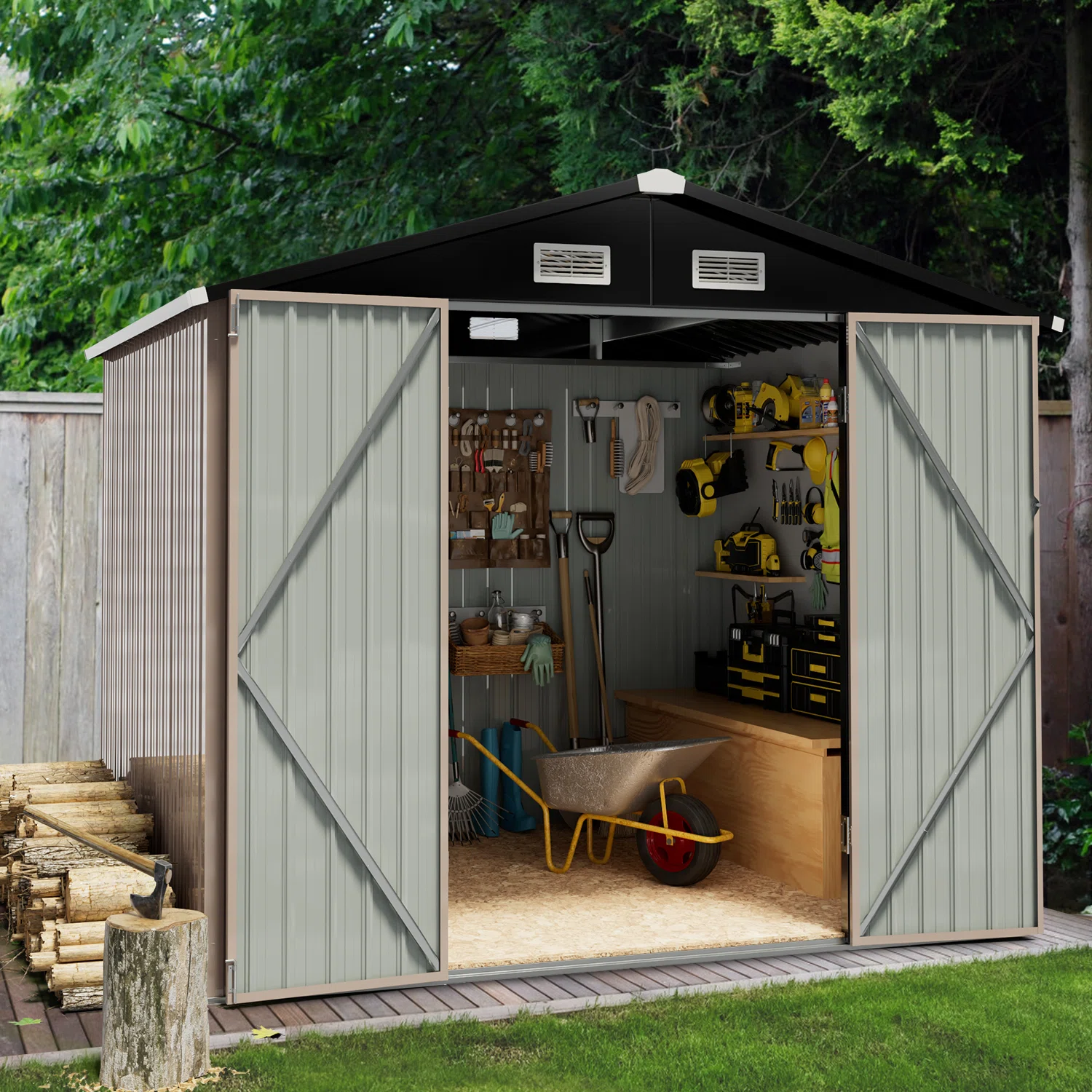 6 Ft. W x 4 Ft. D Storage Shed