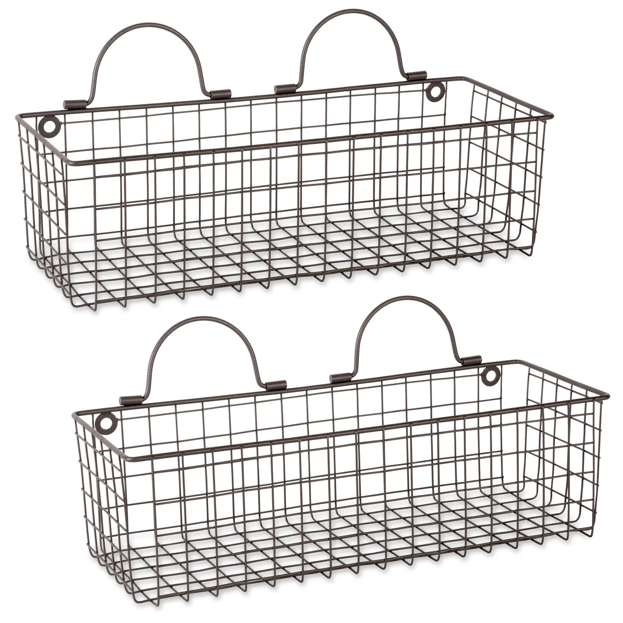 DII Wire Wall Basket(Set of 2) Grey