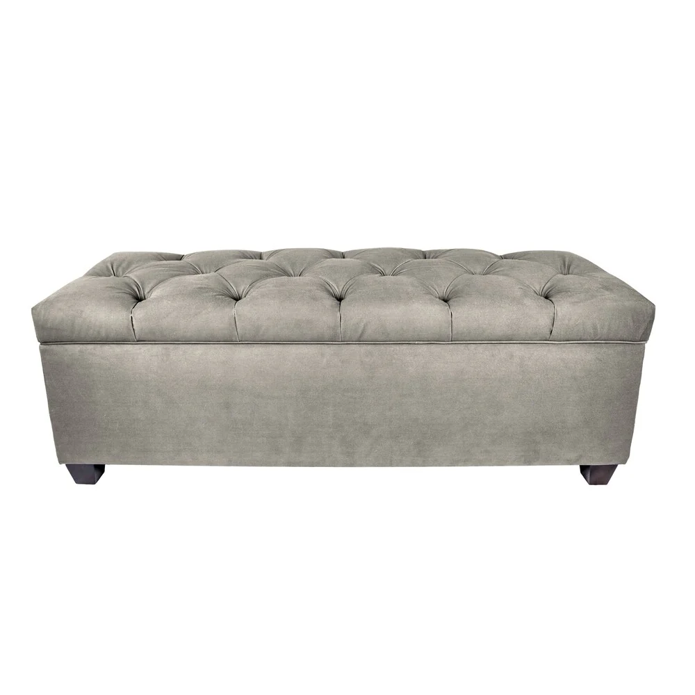 MJL Furniture-Sole Secret Obsession Diamond-tufted Shoe Storage Bench