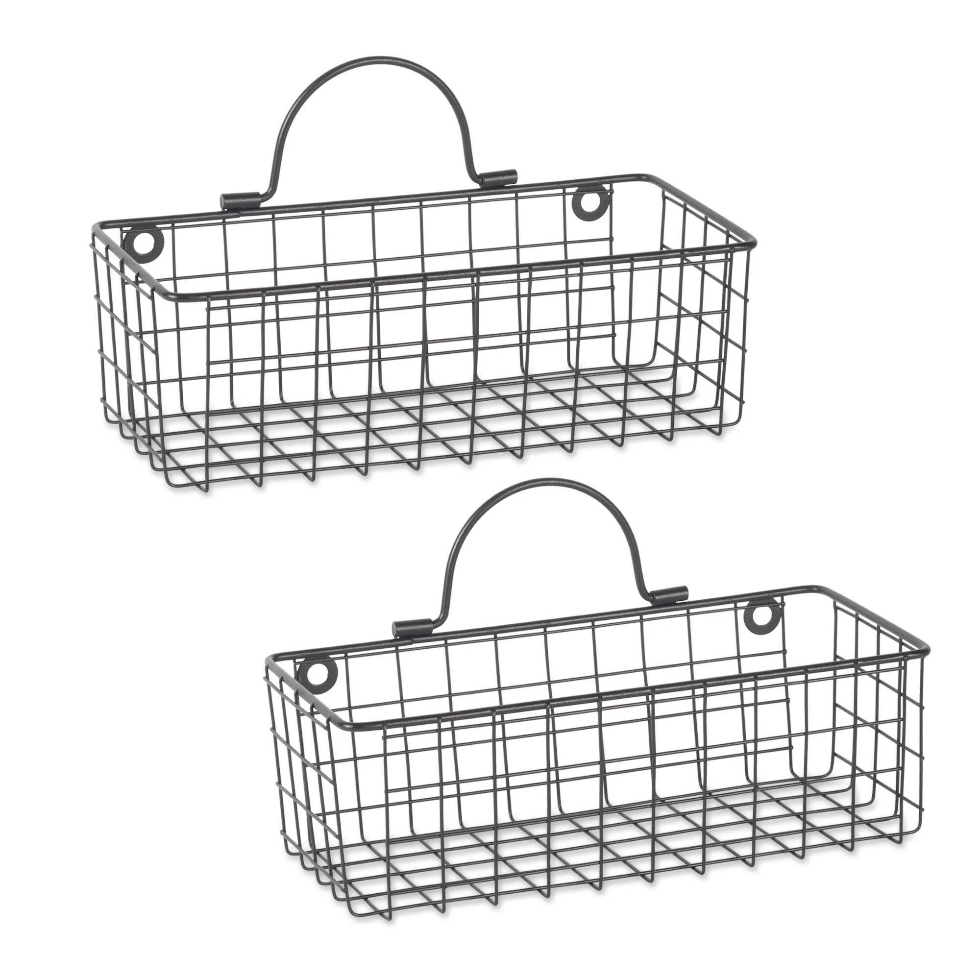 DII Wire Wall Basket(Set of 2) Grey