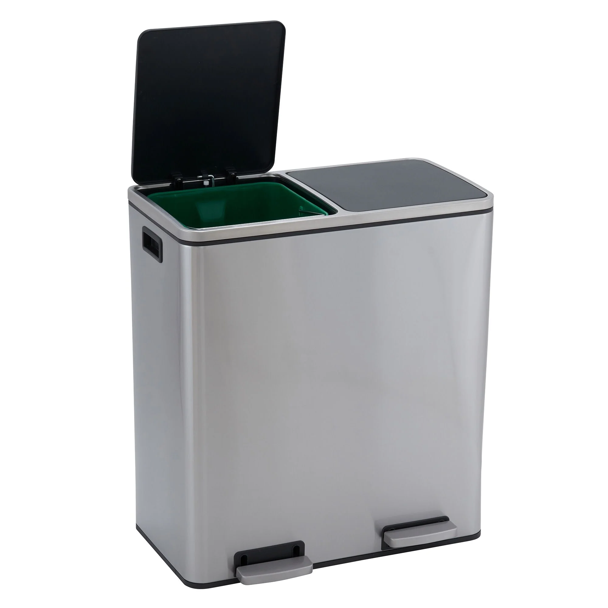 Household Essentials Dual Compartment Trash Can