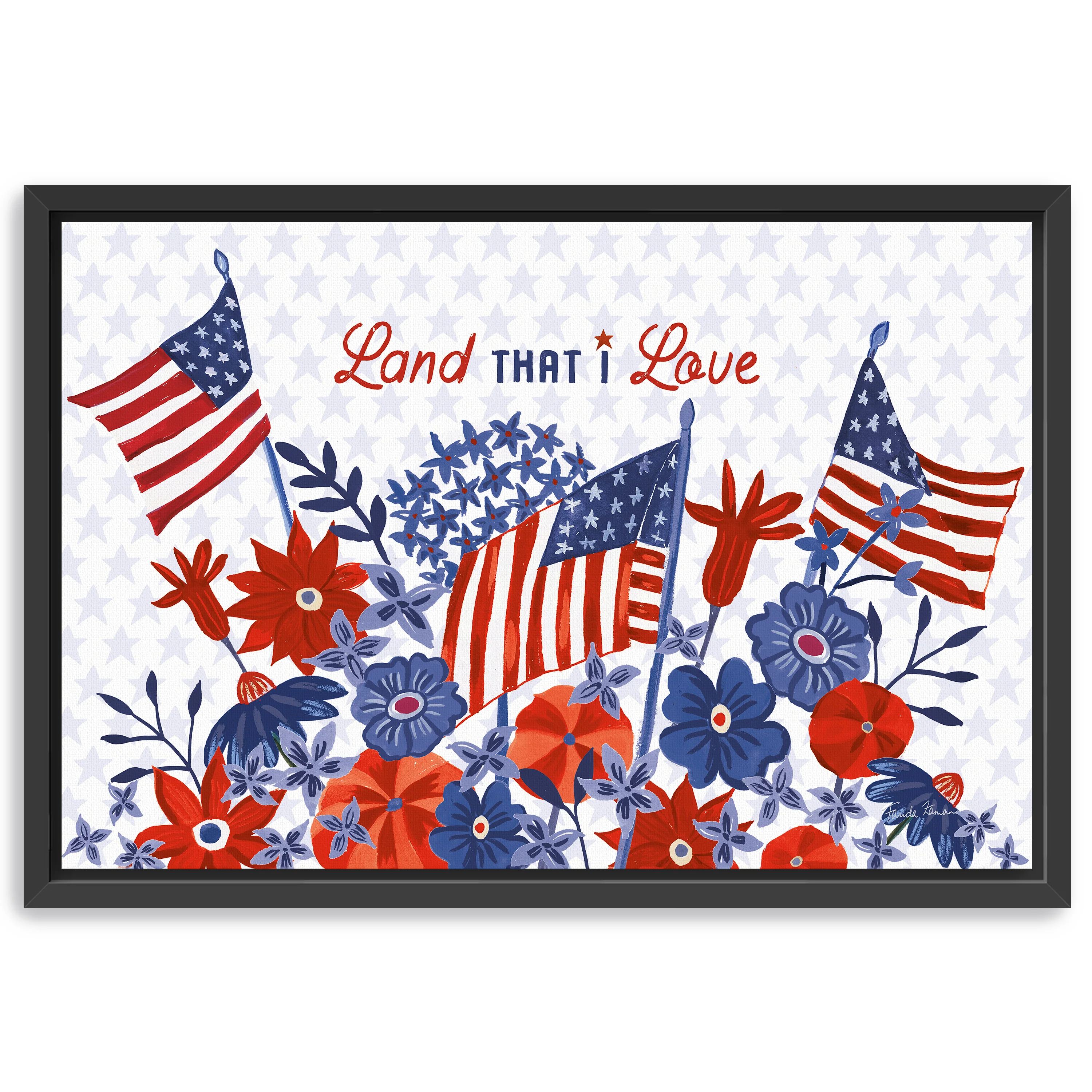 America the Beautiful I Canvas Giclee