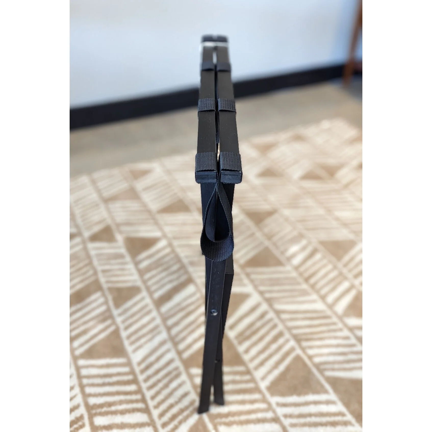 Solid Bamboo Folding Luggage Rack