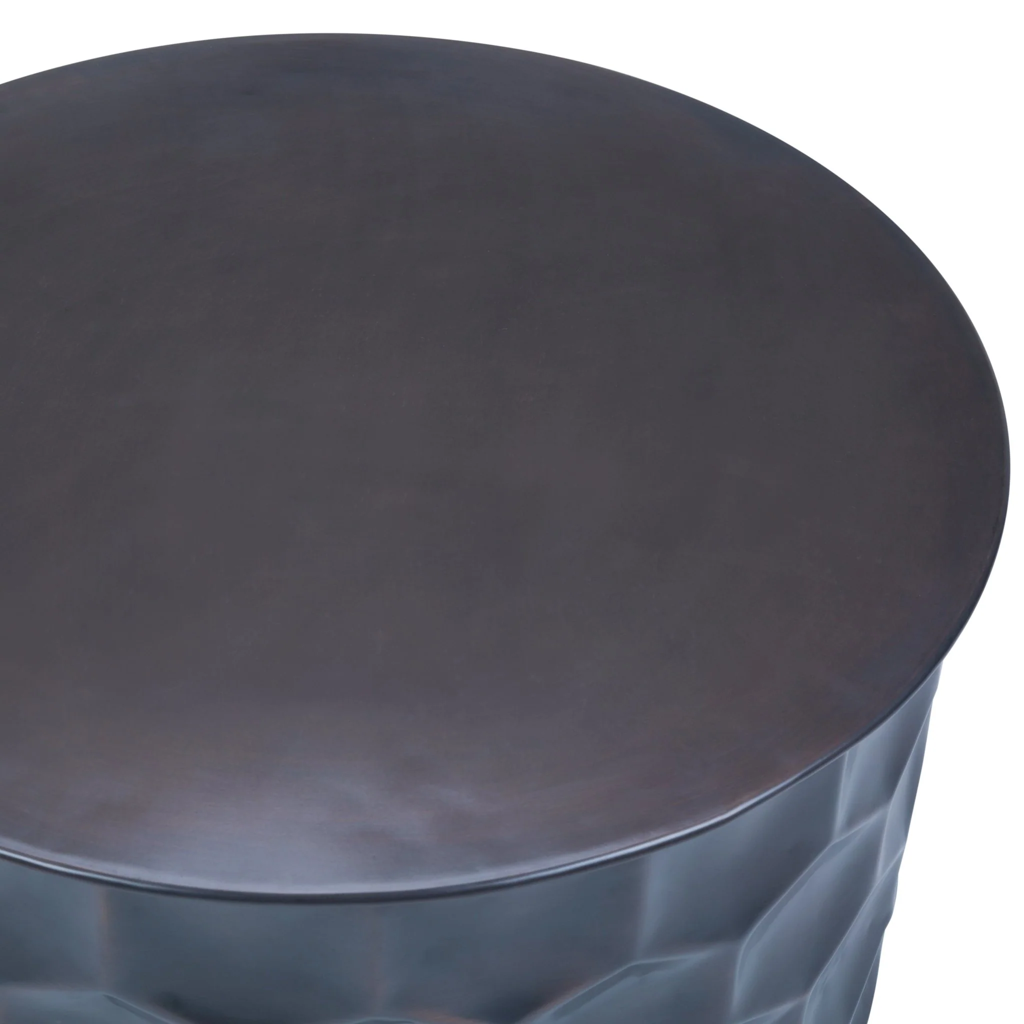 Metal Coffee Table with Removable Round Top and Honey Comb Design
