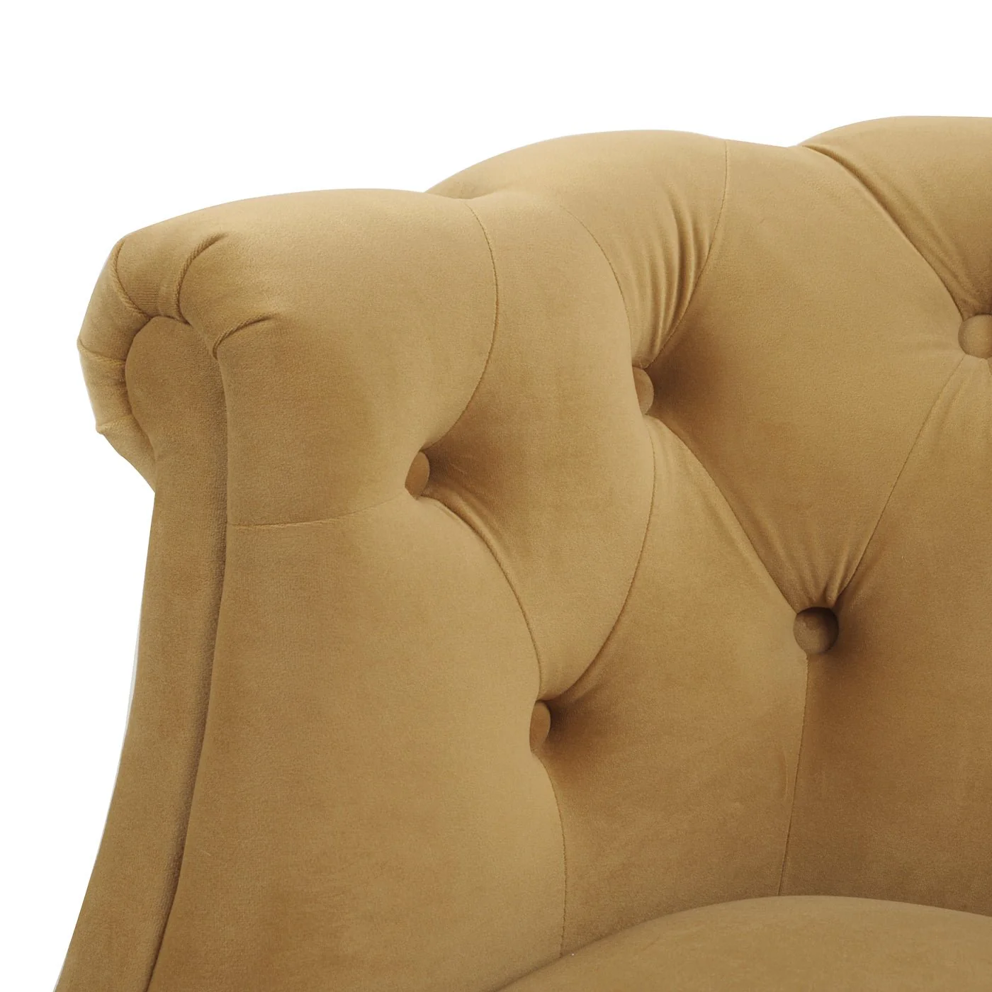 Comforts Upholstered Accent Chair with Recessed Arms and Barrel Design