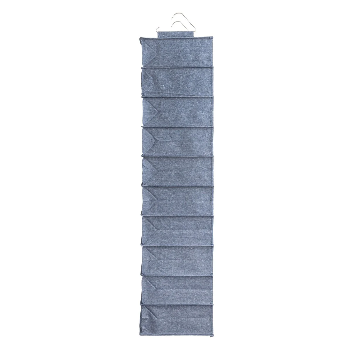 Household Essentials Hanging Cotton Blend and Plastic Closet Organizer with 10 Shelves - 8.0