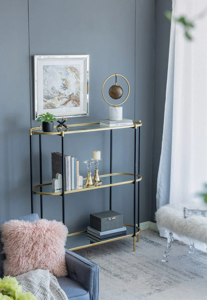 3-Tier Metal Console Table