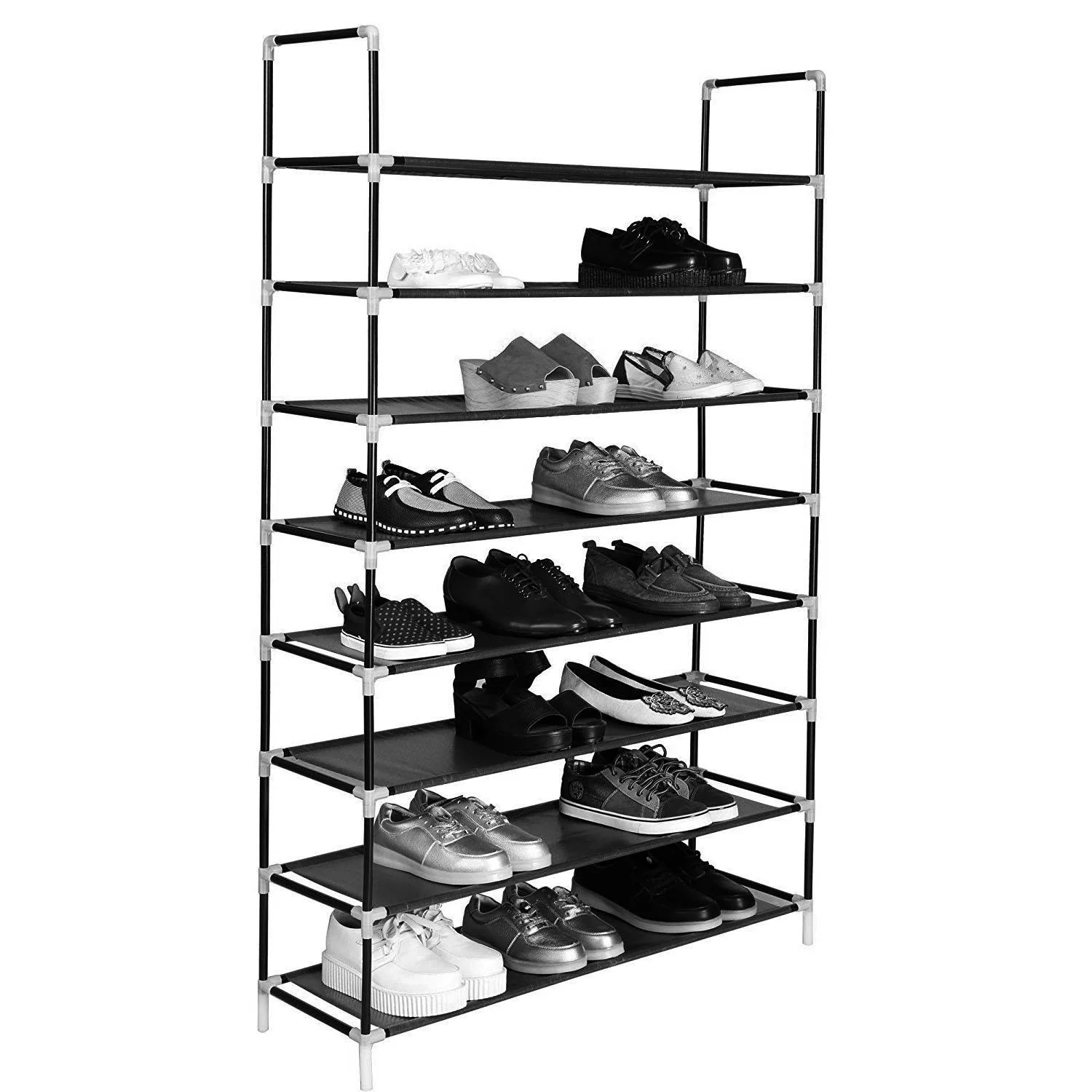 3/5/6/8/9/10-tier Extra-wide Metal/Non-woven Fabric Shoe Rack