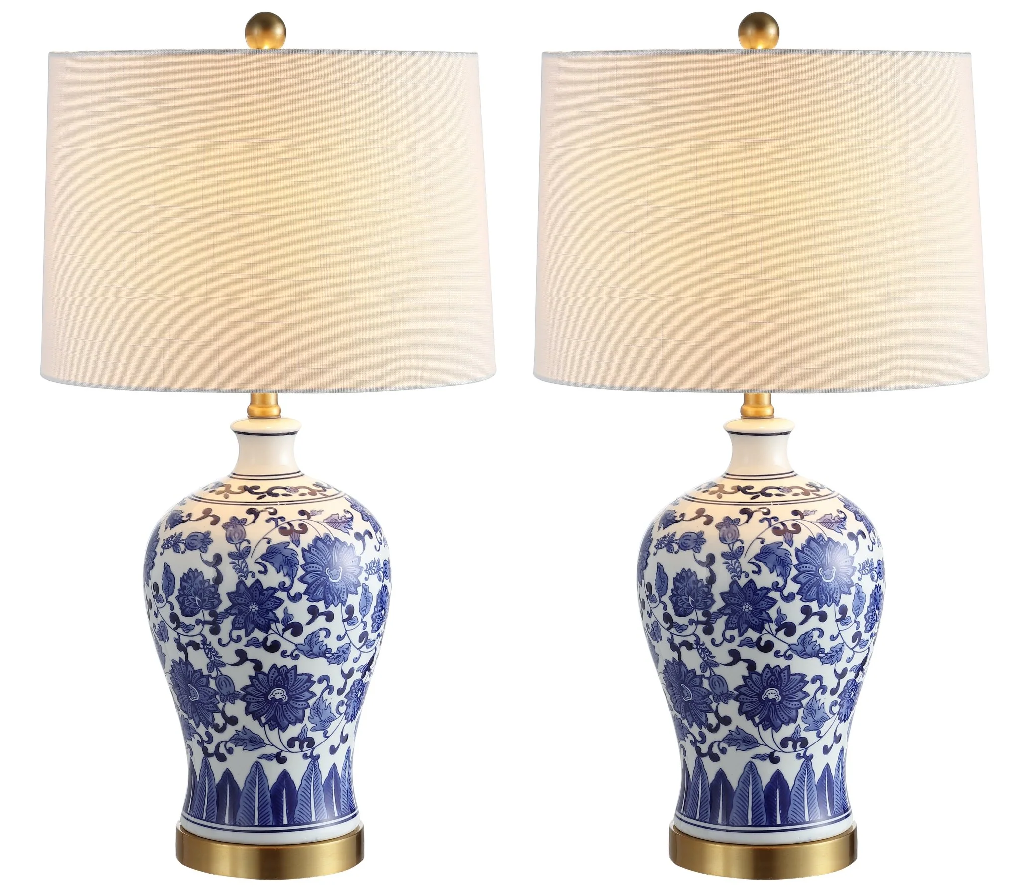 Jennifer Ceramic/Metal LED Table Lamp, Set of 2
