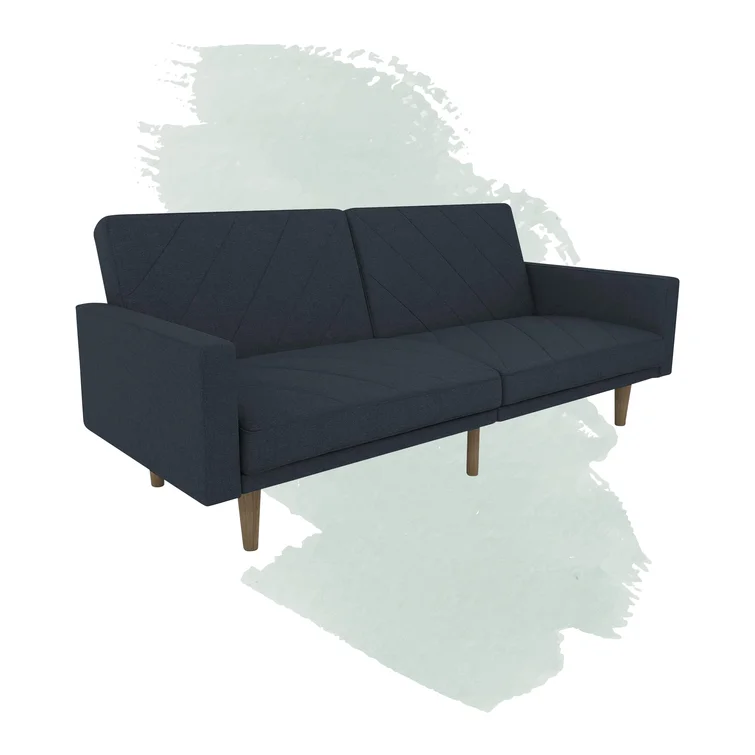 Adria Twin 78.5'' Upholstered Split Back Convertible Sofa