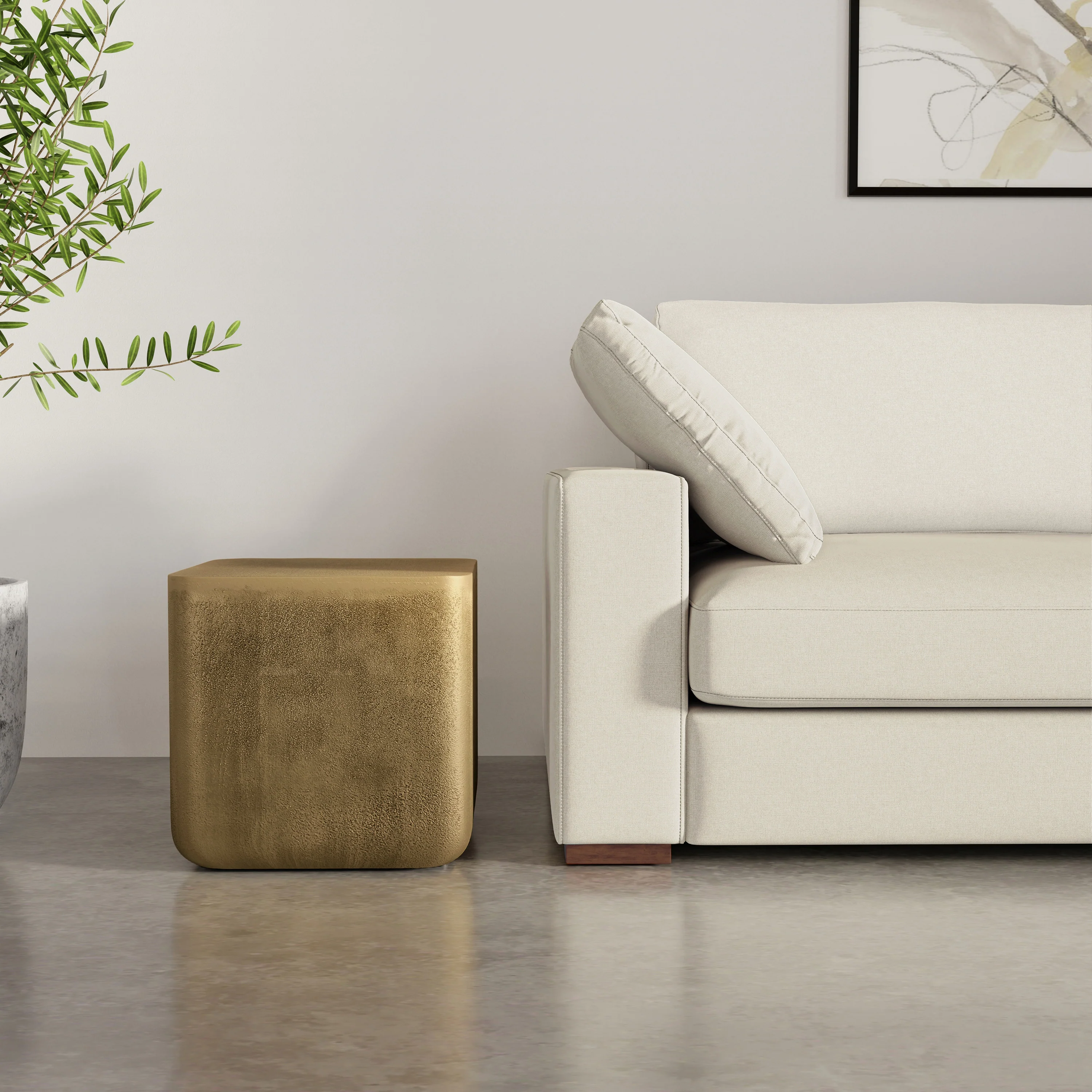 Bassett Cast Aluminum Side Table