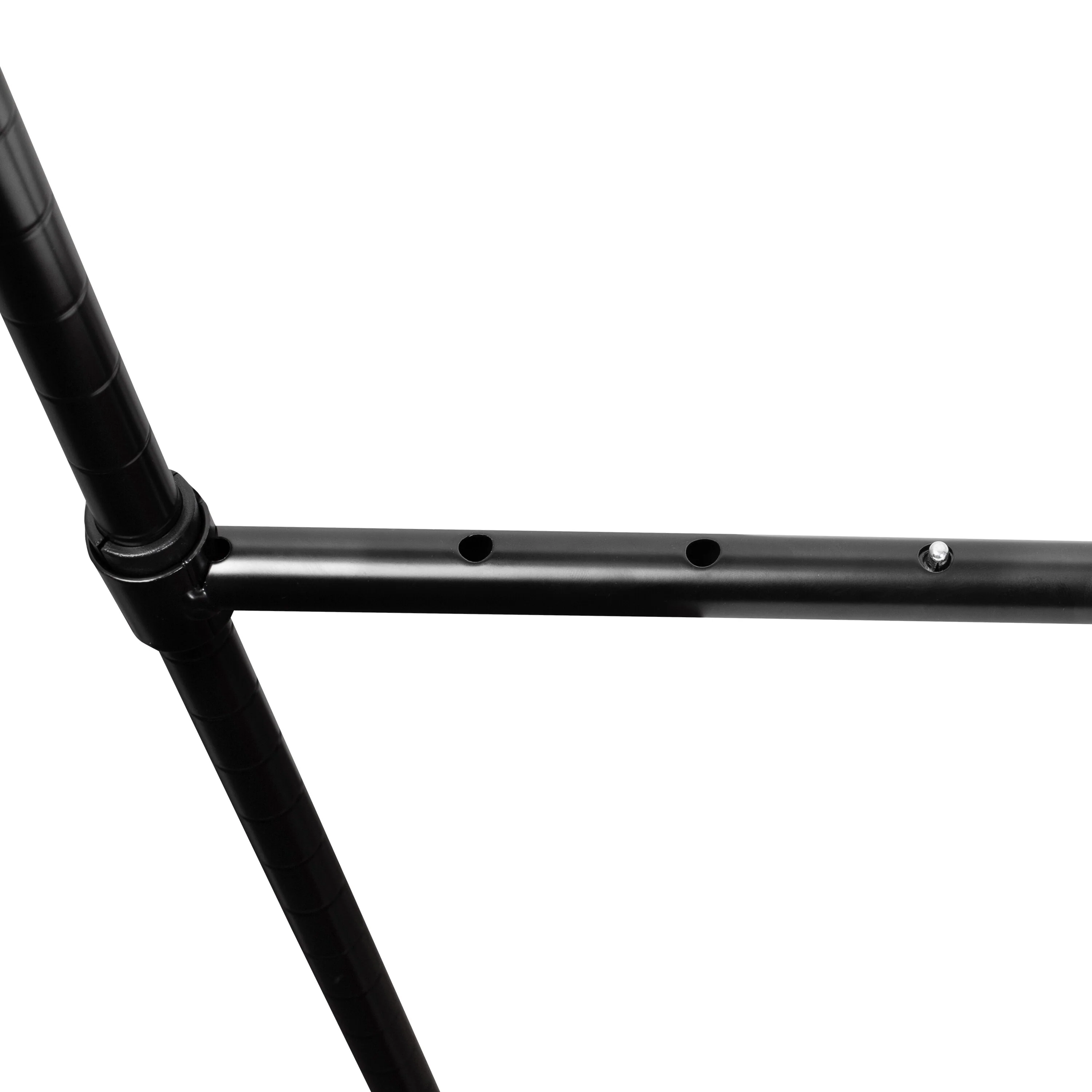 Honey-Can-Do Black Steel Hanging Closet Rod for Additional Clothes Storage