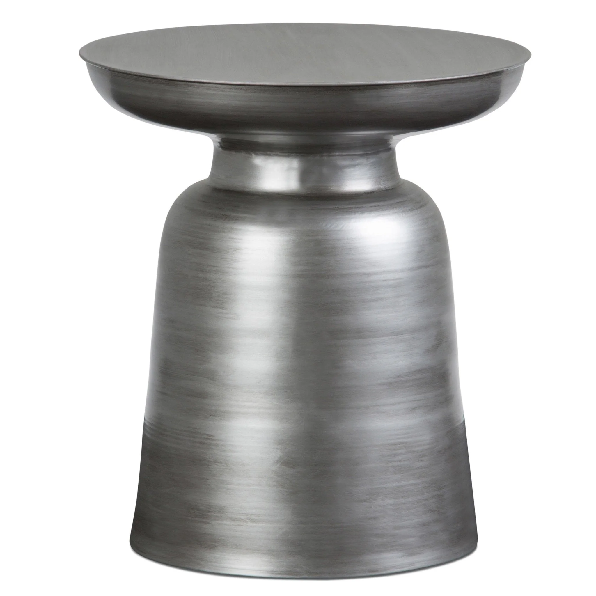 Solsticea Metal Accent Table with Round Top Design