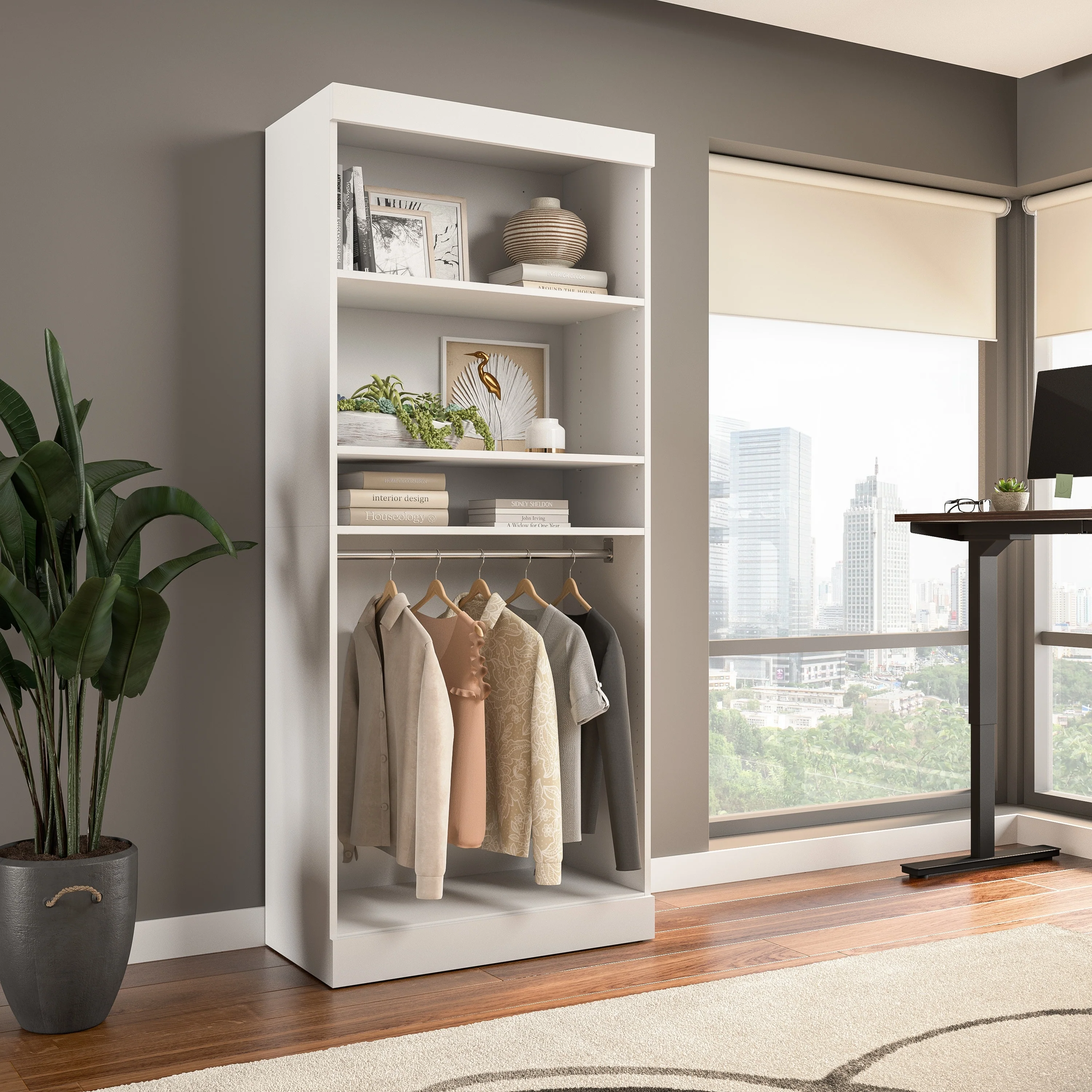 Pur 36W Closet Organizer, Home Organization Wardrobe by Bestar