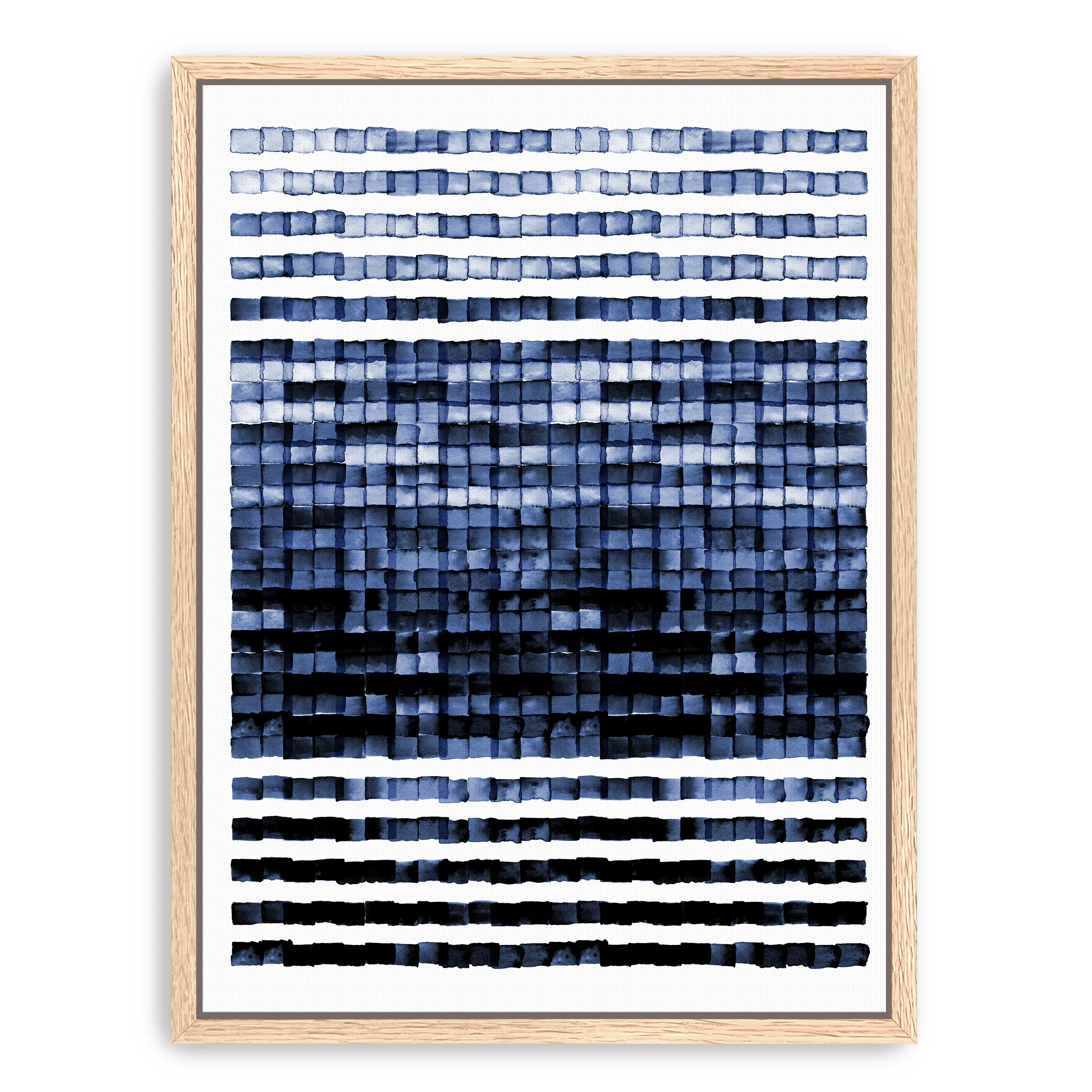 Watercolor Mosaic Canvas Giclee