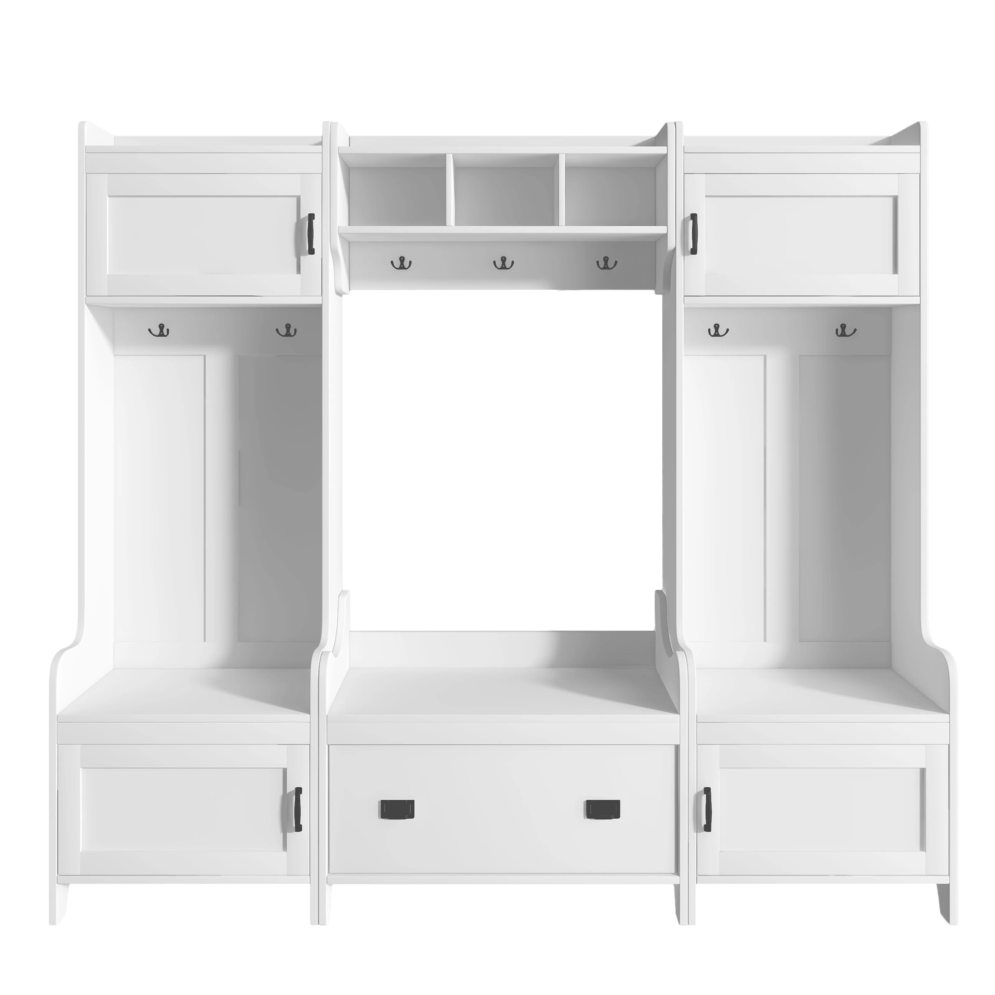 Entryway Bench Hall Tree with Ample Storage Drawer - N/A